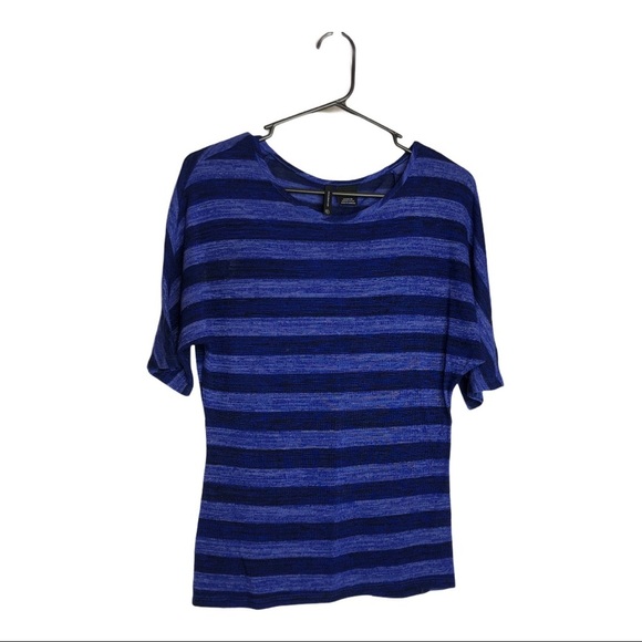 New Directions Blue and Black Shirt Size Small - Picture 1 of 3